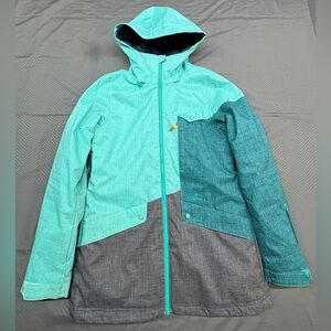 O'Neill Women’s Teal & Grey Freedom Series Ski Snowboard Jacket Size M